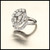 1.23 Carat Diamond Platinum Swirl Cocktail Ring