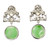 GIA Certified 10.89 Carat Jadeite Jade Diamond Platinum Dangle Earrings 