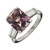Peter Suchy 6.34 Carat Pink Sapphire Diamond Platinum Engagement Ring