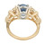 Peter Suchy 3.11 Carat Blue Sapphire Diamond Gold Platinum Engagement Ring