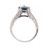 Peter Suchy GIA Certified 1.98 Carat Sapphire Diamond Platinum Ring