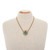 GIA Certified Victorian 4.50 Carat Emerald Yellow Gold Pendant Necklace 