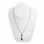 .24 Carat Diamond Black Onyx White Gold Tear Drop Pendant Necklace