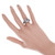 2.18 Carat Aqua Diamond White Gold Ring