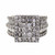 3.00 Carat Diamond White Gold Cluster Ring