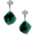 Peter Suchy GIA Certified 8.50 Carat Emerald Diamond Platinum Dangle Earrings