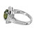 Peter Suchy 3.39 Carat Green Sapphire Diamond Halo Platinum Engagement Ring