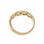 Triangle Diamond Wedding Band 18k Yellow Gold Ring