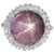 GIA 17.15 Carat Purple Star Sapphire Diamond Gold Cocktail Engagement Ring