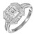 Peter Suchy 1.21 Carat Asscher Cut Diamond Engagement Ring French Cut Platinum