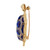 .3 Carat Diamond Blue Enamel Yellow Gold Turtle Brooch