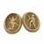 Vintage 1930 Etruscan Revival Engraved Cufflinks Double