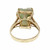 GIA Certified Natural Jade Carved Frog Yellow Gold Ring 