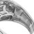 4.80 Carat Oval Sapphire Round Diamond 14k White Gold Cocktail Ring