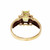 1.25ct Peridot & Diamond 10k Yellow Gold Engagement Ring