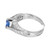 Tacori Platinum Engagement Ring, GIA .93ct Blue Sapphire & Diamonds
