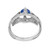 Tacori Platinum Engagement Ring, GIA .93ct Blue Sapphire & Diamonds