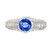 Tacori Gia .93ct Sapphire Diamond Platinum Engagement Ring