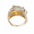3.50 Carat Citrine Diamond Two-Tone Gold Cocktail Ring