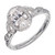 Peter Suchy Oval Diamond Halo Engagement Ring Platinum