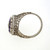 Antique Art Deco 14k White Gold Filigree 1.30ct Amethyst Diamond Ring 