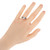 GIA .76 Carat Radiant Cut Diamond Sapphire Platinum Three-Stone Engagement Ring