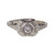 Belais Art Deco Diamond Engagement Ring 18k White Gold