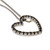 Sapphire Heart Pendant Necklace 14k White Gold