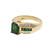 1.15cts Emerald Diamond 14k Yellow Gold Engagement Ring