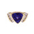 2.31ct Tanzanite Diamond Yellow Gold Cocktail Ring