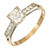 .55ct Diamond 14k 2-Tone Gold Engagement Ring