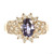 14k Yellow Gold Tanzanite & Diamond Ring