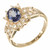 14k Yellow Gold Tanzanite & Diamond Ring