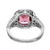 GIA Certified 1.63 Carat Tourmaline Diamond Halo White Gold Engagement Ring
