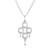 Dev Valencia .32 Carat Diamond White Gold Four Circle Pendant Necklace