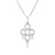 Dev Valencia .32 Carat Diamond White Gold Four Circle Pendant Necklace