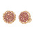 Mid-Century 4.00ct Ruby Cluster Earrings in 18k Yellow Gold, 1950s