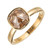 Peter Suchy 1.35 Carat Light Brown Diamond Gold Solitaire Engagement Ring