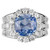 Peter Suchy GIA Certified 4.77ct Light Blue Sapphire Engagement Ring