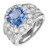 Peter Suchy GIA Certified 4.77ct Light Blue Sapphire Engagement Ring