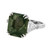 Peter Suchy GIA 15.30 Carat Green Sapphire Diamond Platinum Engagement Ring