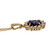 Peter Suchy Royal Slue Sapphire Diamond Halo Pendant 18k Gold