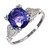 Peter Suchy Natural Violet Blue Sapphire Engagement Ring Gia Color Change 