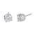Peter Suchy GIA Certified 1.84 Carat Diamond Platinum Stud Earrings