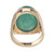 Peter Suchy 21.58 Carat Emerald Diamond Yellow Gold Cocktail Ring