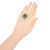 Peter Suchy 21.58 Carat Emerald Diamond Yellow Gold Cocktail Ring