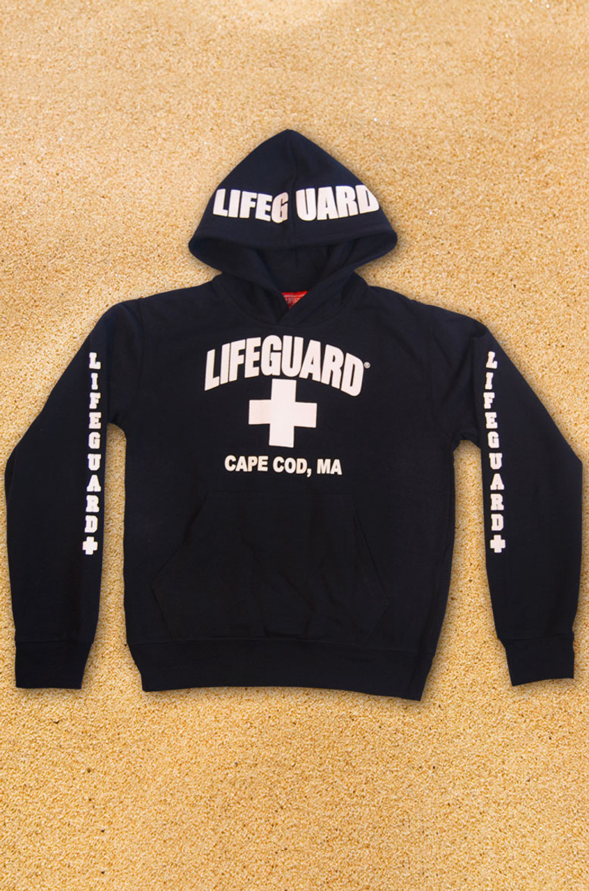 Personalized city or Beach Cute Lifeguard Hoodie for Youth KIDS 