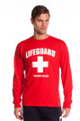 Red Guys Long Sleeved Shirt | Beach Lifeguard Apparel Online Store