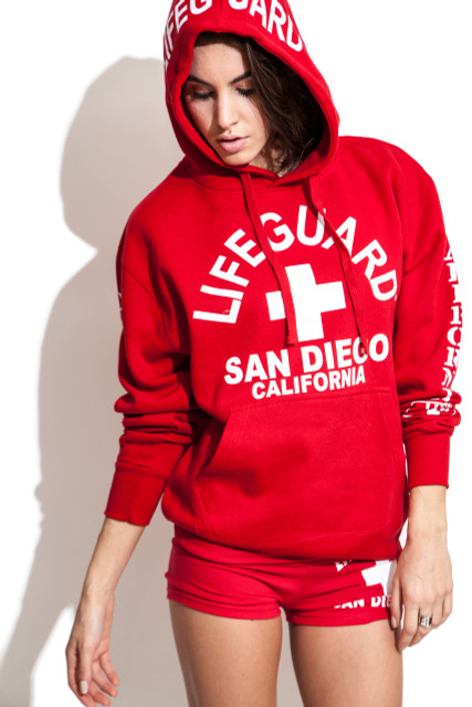 roter lifeguard hoodie