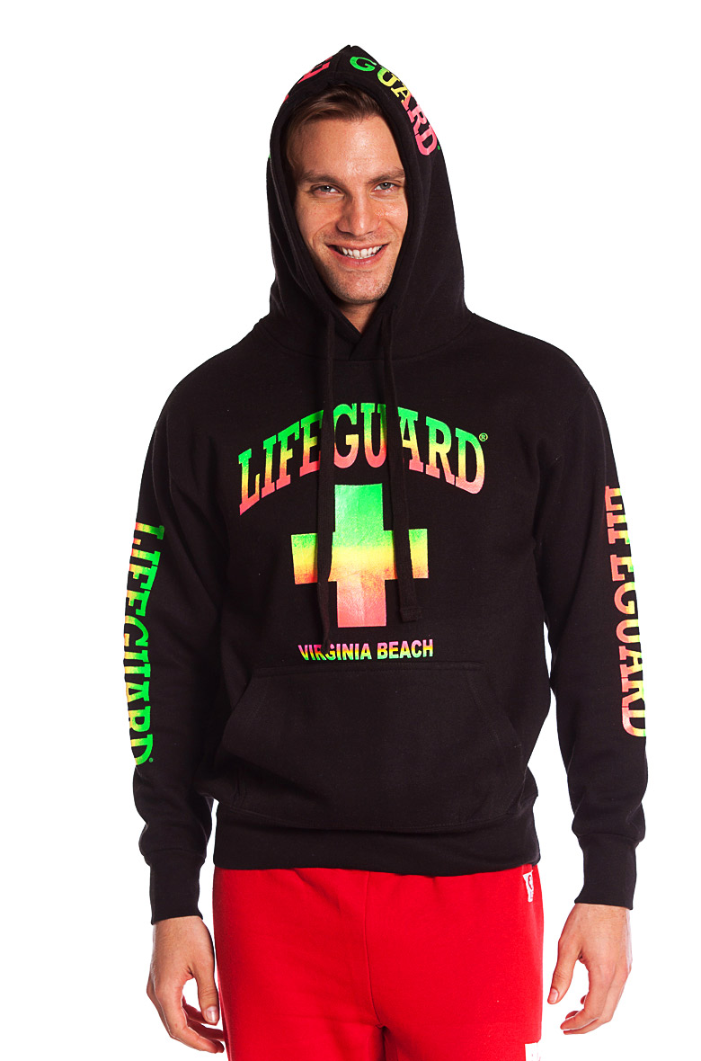 LIFEGUARD Official Guys Seaside Heights Hoodie Red Small 